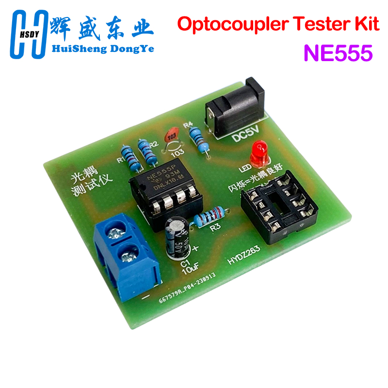Diy Electronics For Beginners - Optocoupler Test Cihazı Kiti 555 Uygulama