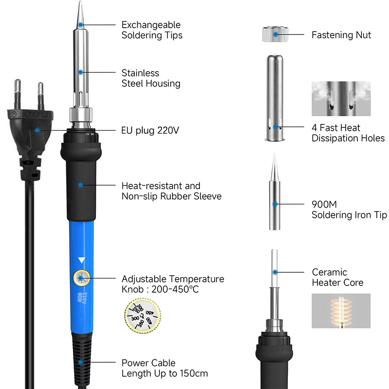 Ayarlanabilir Sıcaklık 220V 60 - Diy Electronics Set incelemesi ve fiyatı
