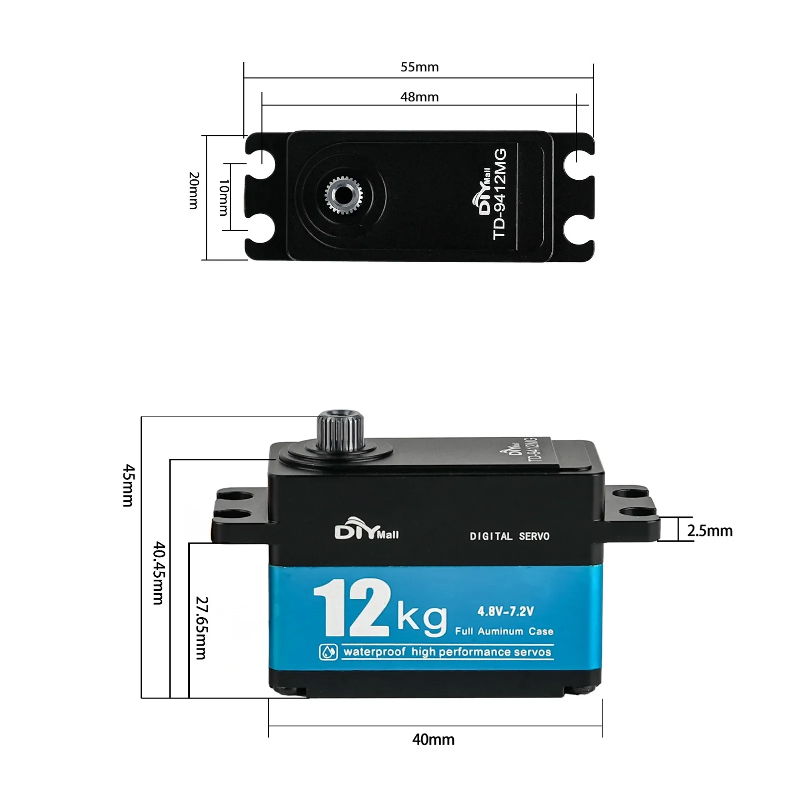 12KG TD-9412MG yüksek tork tam - Servo Motor Sg90 incelemesi ve fiyatı