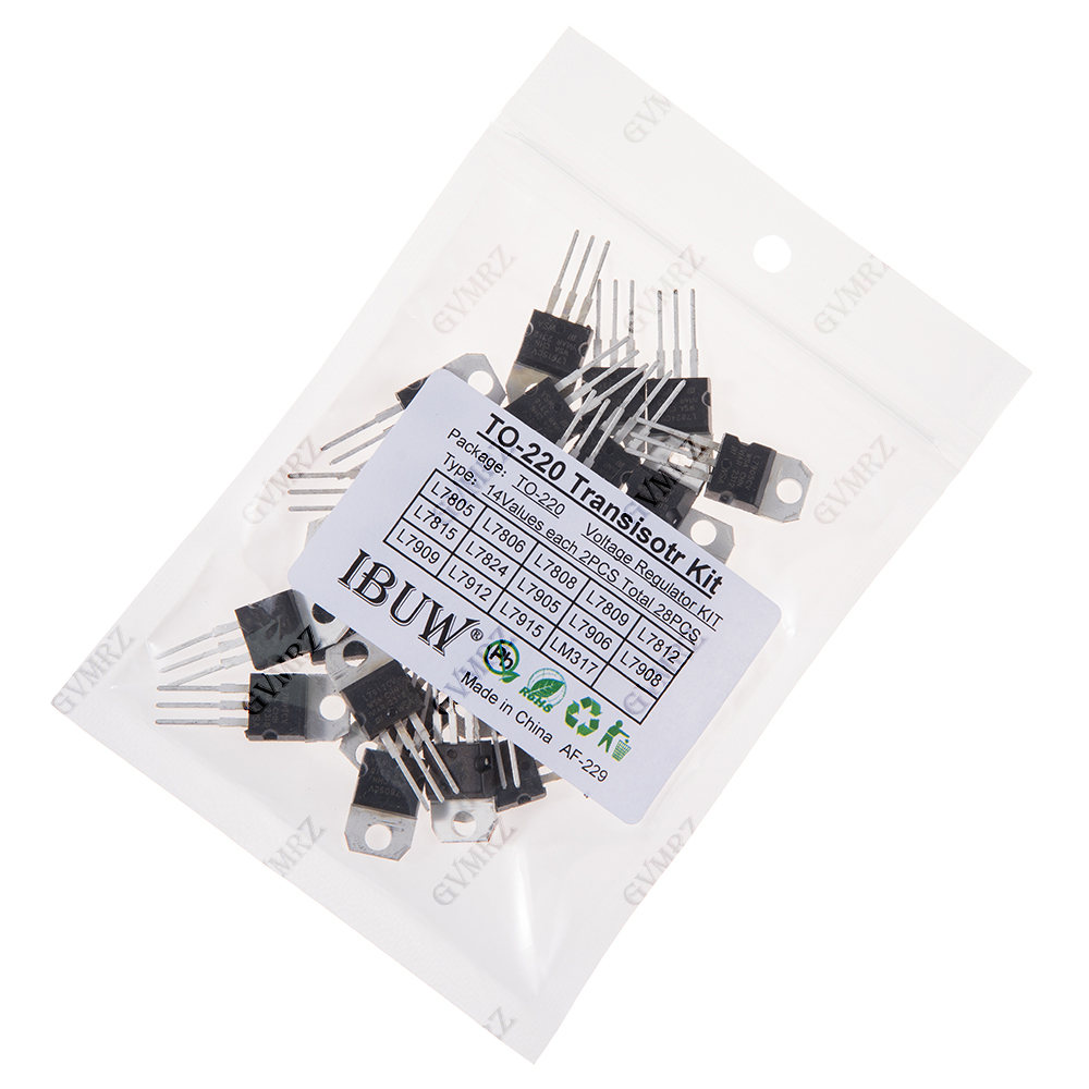 28PCS L7805 14 Değerli TO-220  - Lm317 Voltage Regulator incelemesi ve fiyatı