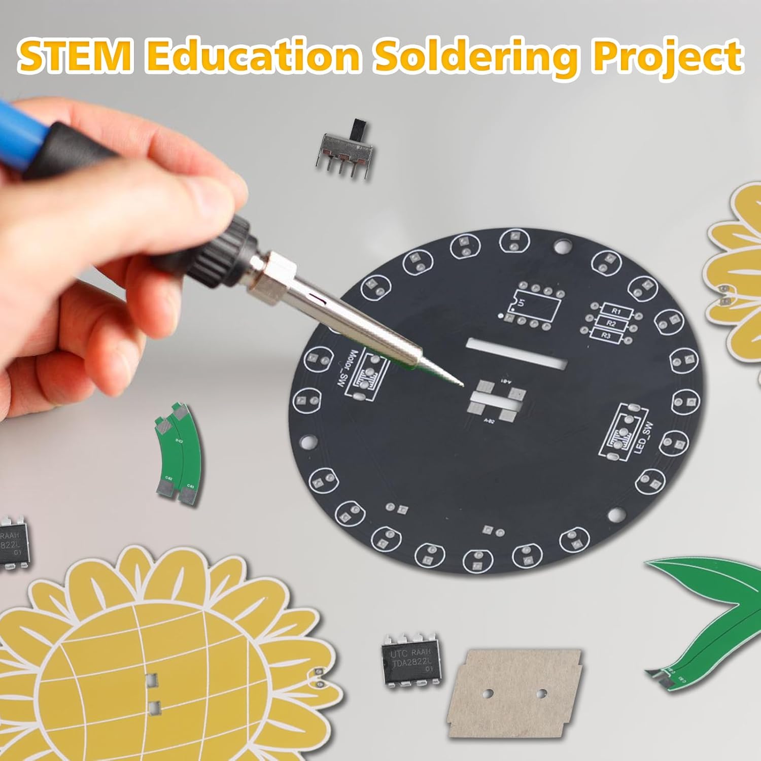 Işık Takip Ayçiçeği Lehimleme  - Diy Electronics Kits For Adults incelemesi ve fiyatı