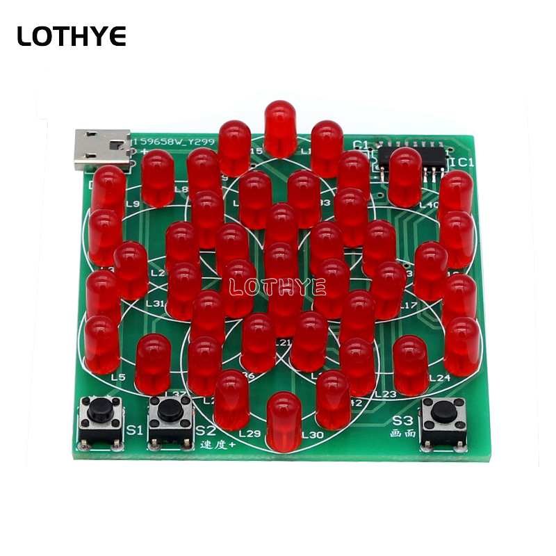 43 LED çok tarzı desen elektro - Diy Electronic Components incelemesi ve fiyatı