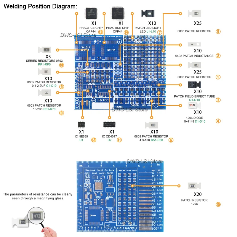 SMD/SMT Bileşenleri Lehimleme  - Diy Electronics For Beginners incelemesi ve fiyatı