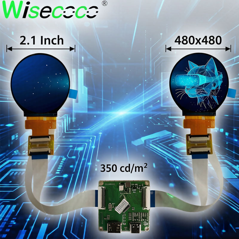 2.1 İnç Çift IPS Yuvarlak Ekra - Diy Electronic Components incelemesi ve fiyatı