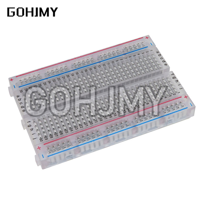 10 adet şeffaf mini ekmek taht - Diy Electronics Breadboard incelemesi ve fiyatı