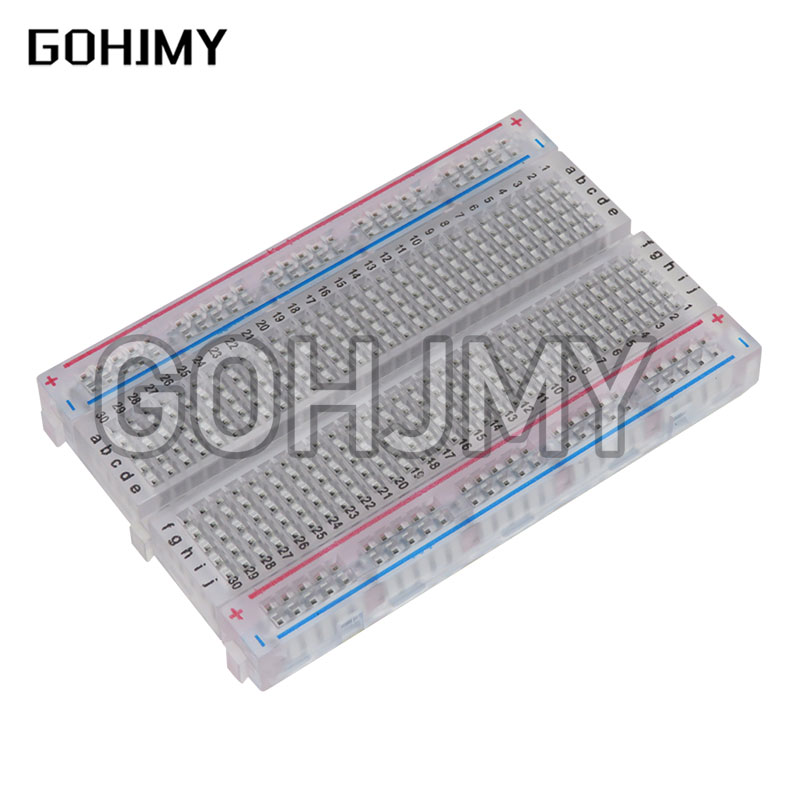 10 adet şeffaf mini ekmek taht - Diy Electronics Breadboard incelemesi ve fiyatı